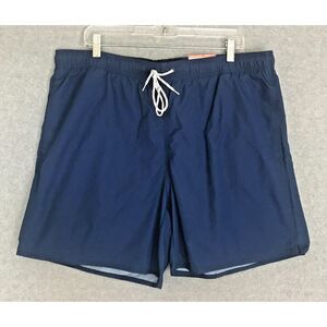 NWT St. Johns Bay Swim Suit Trunks Mens XL Blue Above Knee Nylon Polyester Lined